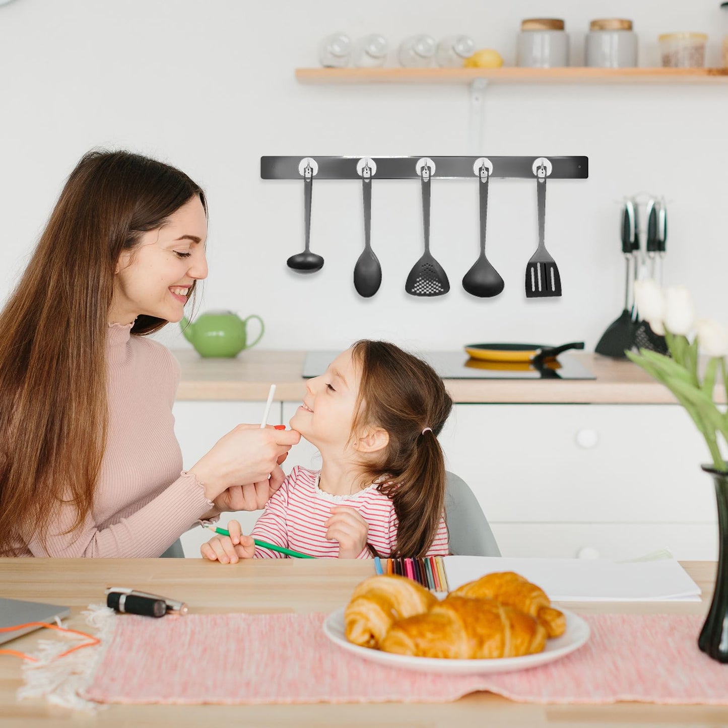 Neosmuk Magnetic Hooks, Heavy Duty 170lb+ Strong Magnets for Cruise Cabins, Ship Essentials, Large Metal Hooks for Hanging on Fridge(Silver,Pack of 4)