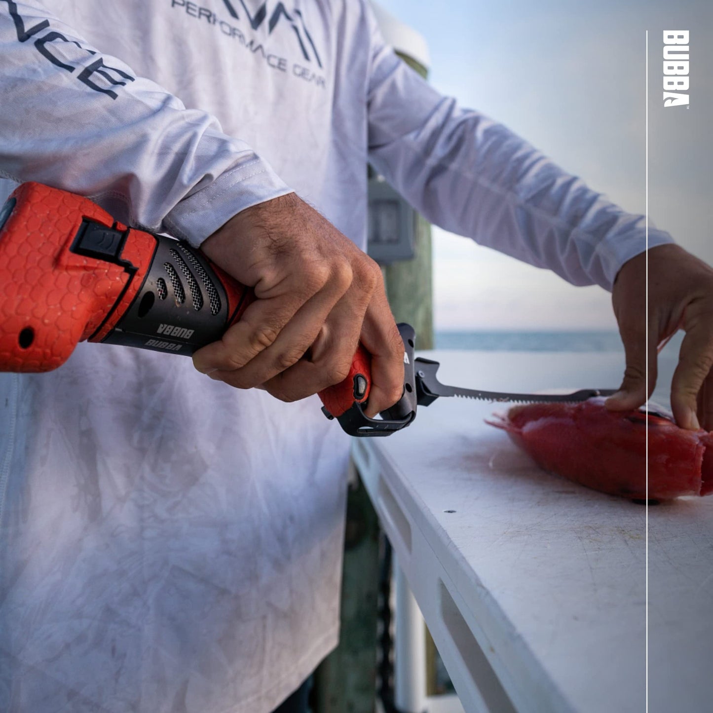 BUBBA 7 Inch E-Flex Electric Fillet Blade with Ti-Nitride Coated Hollow Stainless Steel Non-Stick Reciprocating Construction for Fishing and Outdoors