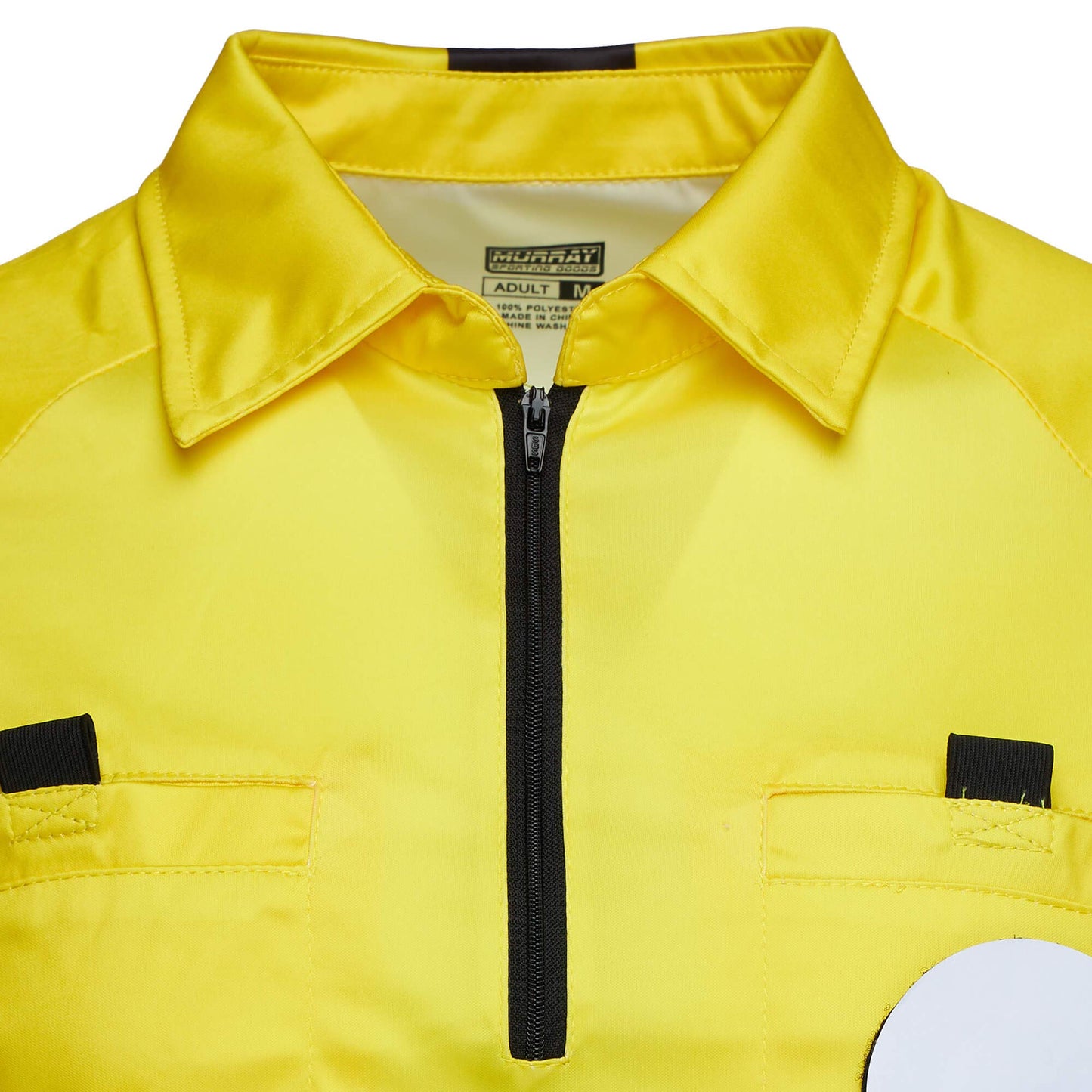 Murray Sporting Goods Pro-Style Soccer Referee Jersey - Short Sleeve | Officials Short Sleeve Soccer Referee Shirt (Yellow, Medium)