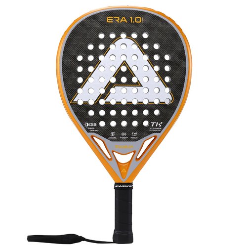 AMASPORT 2025 Era-1.0 Titanium Padel Racket - 1ST Titanium Tech Paleta Padel, Diamond Shape for Explosive Power, Anti-Vibration System, Aerodynamic Precision, and Adaptive Rebound