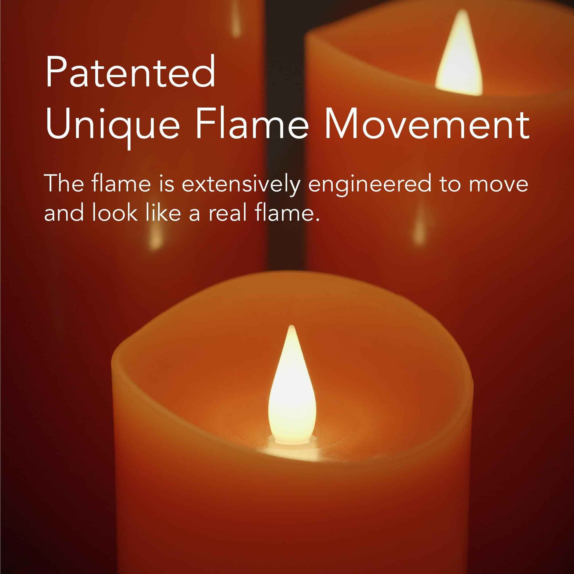 Softflame Christmas Decor Flameless LED Candles with Remote Control, 3"x 7"Battery Operated Pillar Real Wax with Timer for Christmas Decorations, Pumpkin Orange Candle