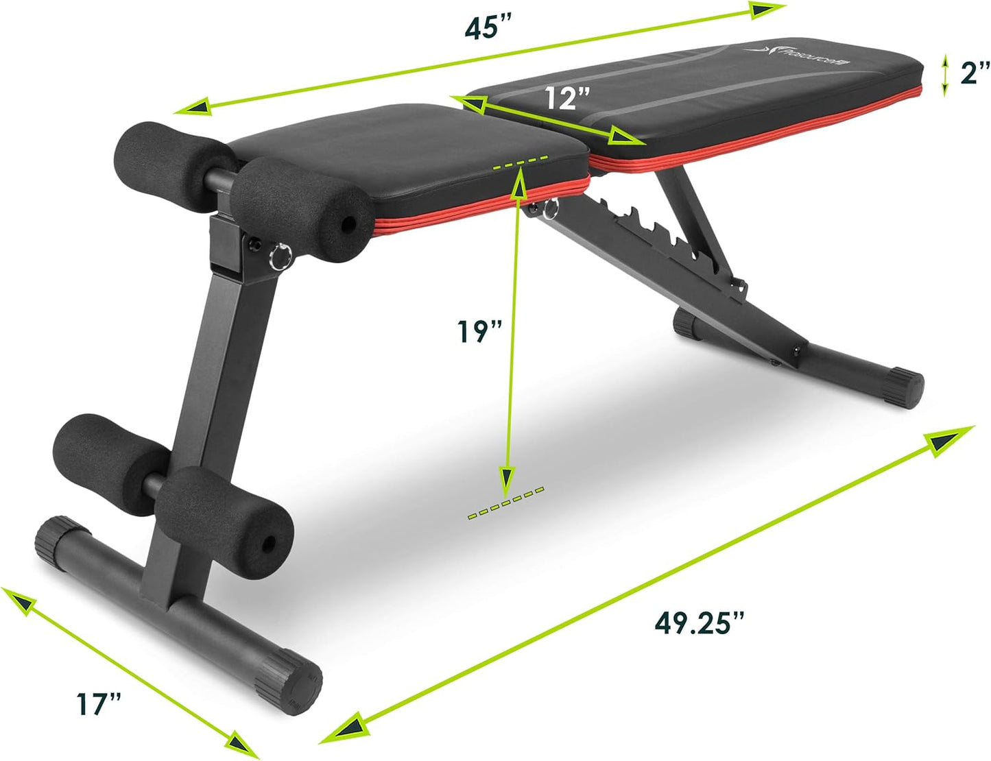 ProsourceFit Weight Bench - Versatile Weight Training for Home & Gym Fitness | Full Body Workout