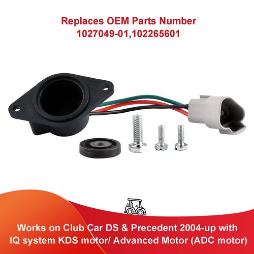 Roykaw Golf Cart IQ Speed Sensor 48 Volt with High Speed Magnet Compatible with Club Car DS & Precedent 2004-up Golf Cart W/ADC Motor, Replaces OEM # 102704901 102265601