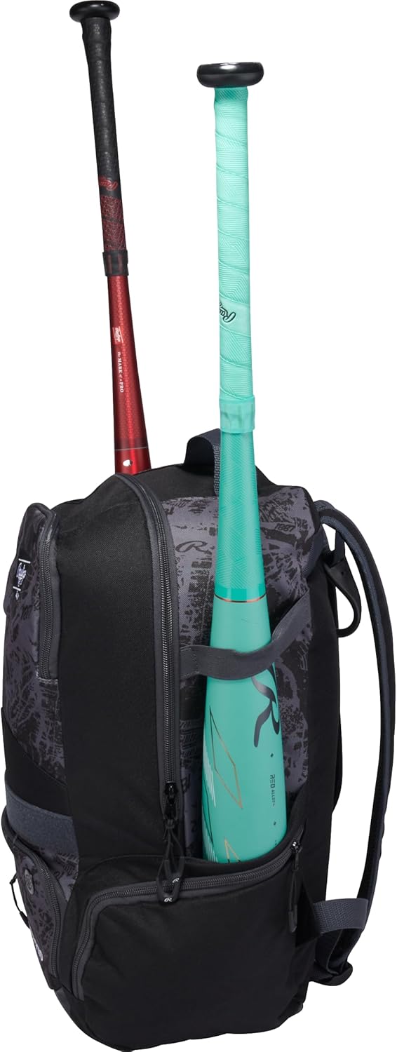 Rawlings Gamer Series Backpack - Durable Equipment Bag for Baseball & Softball | Multiple Colors