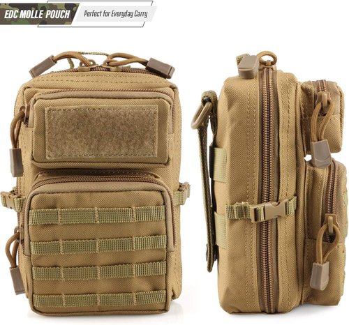 LIVANS Tactical Molle Utility Pouch - EDC Tool Holder with Mini Design for Medical Gear | Compact Waist Pack