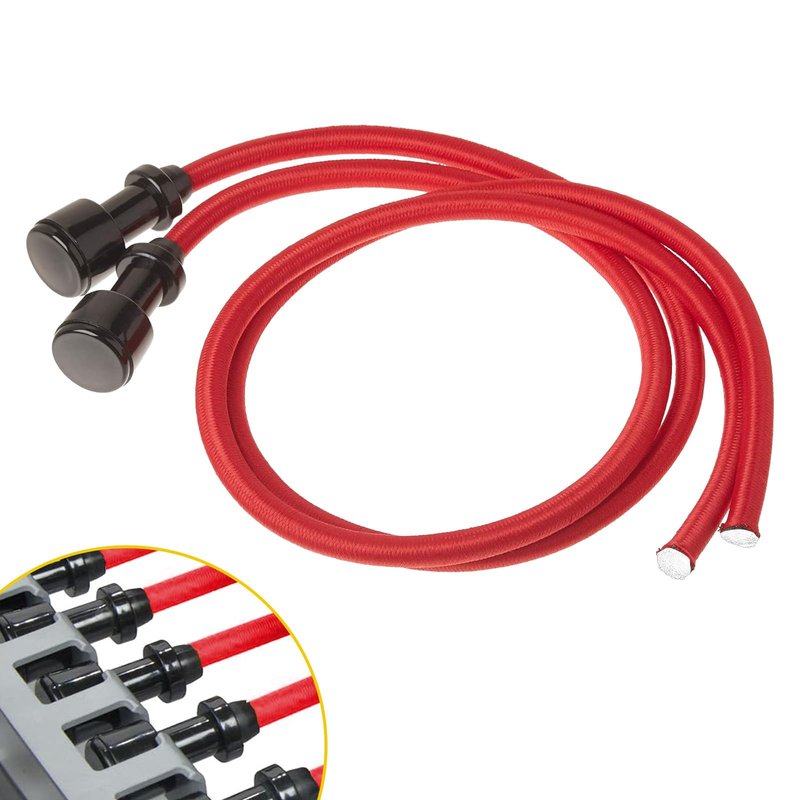 PrimeMach® Upgraded Double Power Resistance Cord (2-Pack) - Compatible with AeroPilates Reformers - 40% Extra Tension - Heavy-Duty Anti-Snap Core with Reinforced Connection Ends for Maximum Durability
