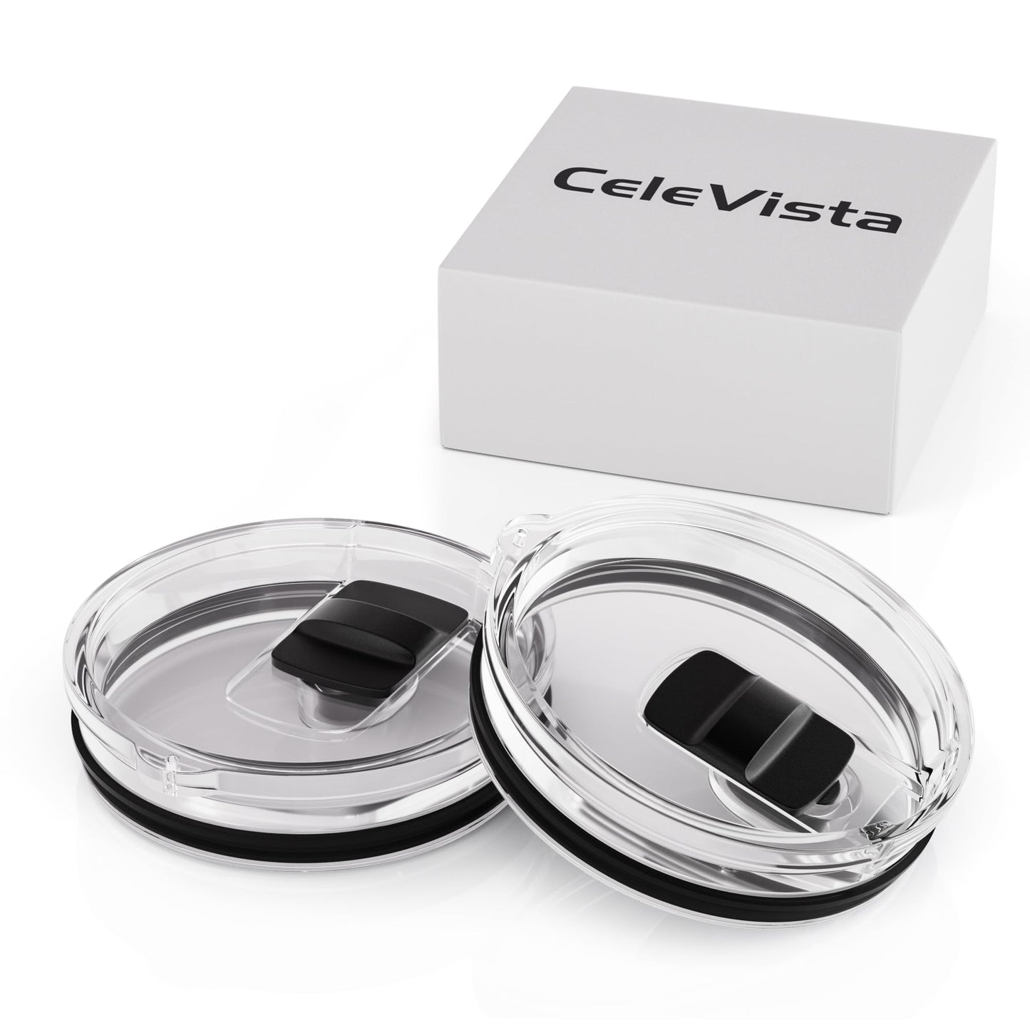 CeleVista Tumbler Lid for 20oz YETI Tumbler, Replacement Tumbler Lids, Coffee Cup Covers with Magnetic Slider for Gift, BPA Free (2 pieces)