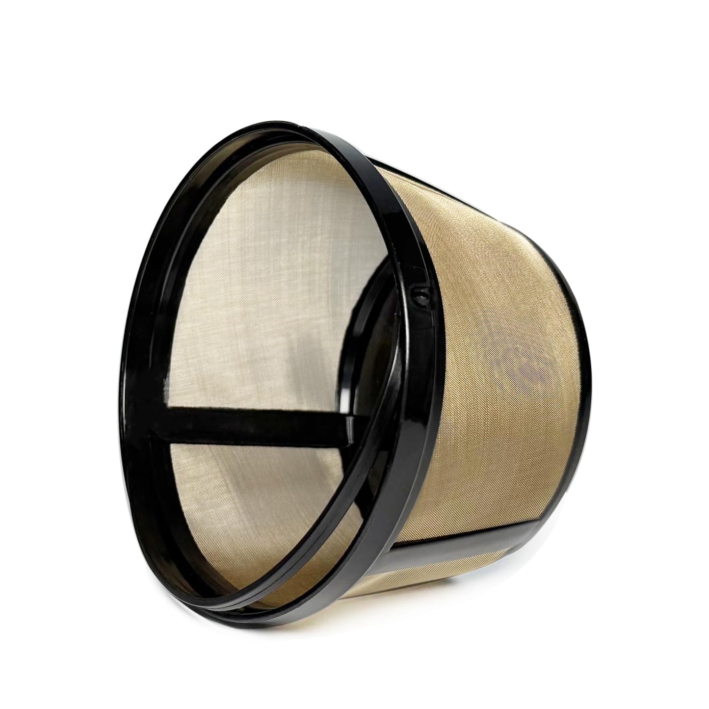 2-PACK Gold Reusable 8-12 Cup Basket Coffee Filter for Mr. Coffee Coffee Makers and Black & Decker Coffee Maker