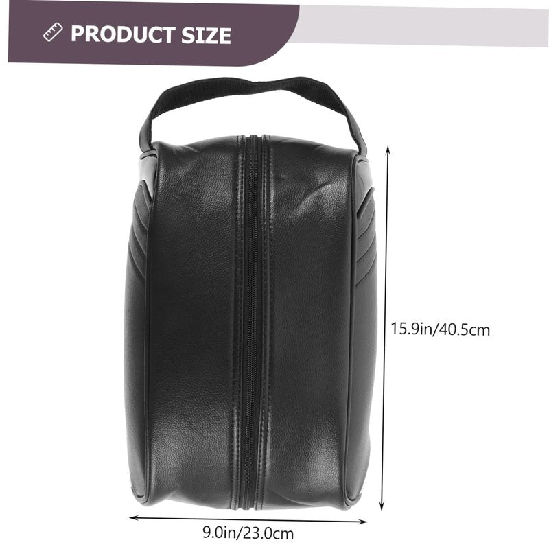 Hemoton Waterproof Golf Shoe Bag 12.59X9.05X5.11In Outdoor Zipper Shoes Storage Carrier for Travel Sports Cycling Football Tennis