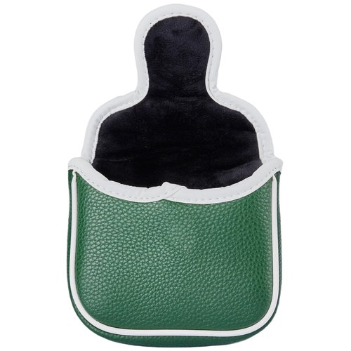 Kimpengofu Vintage Golf Club Head Covers Classic Stripes Square Mallet Putter Cover Magnetic Closure Synthetic PU Leather Headcover (Green Square Mallet)