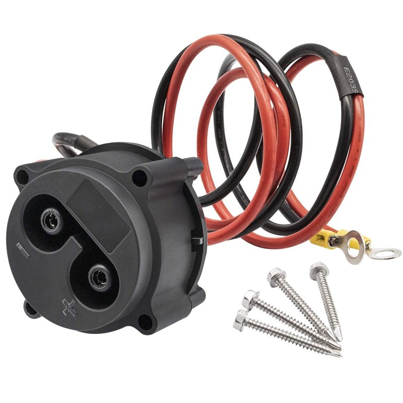 CLUBRALLY 48V MAC DC Charger Plug Kit JR1-H235A-00+JR1-H6181-02-00 Powerwise Receptacle with Wires Applicable to Yamaha Electric G19/G22
