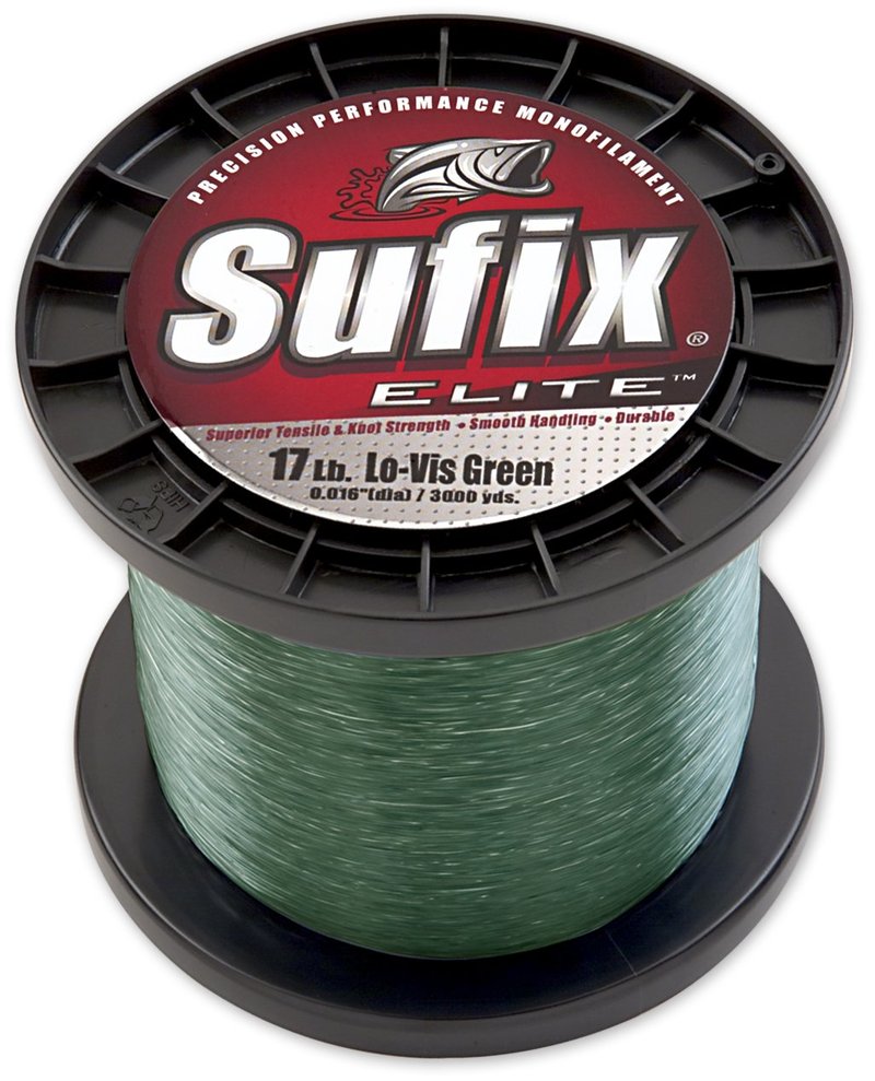 Sufix Elite 3000-Yards Spool Size Fishing Line (Green, 14-Pound)