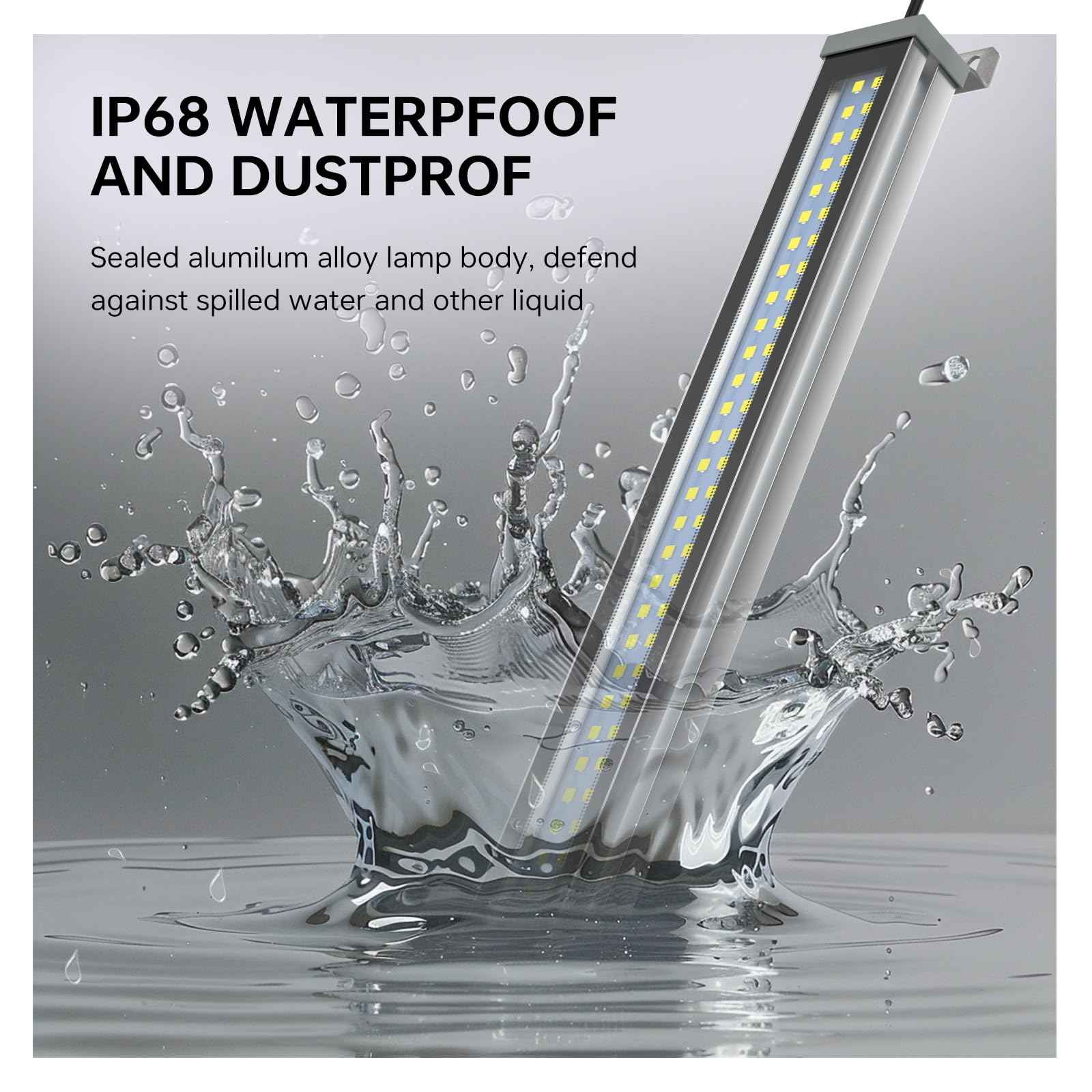 LED Machine Light CNC Machine Work Light，110v IP67 Explosion Proof lamp/CNC Machine Interner Lighting,Industrial Lighting Work Lamp for Machine Tools and Lathe (30, Watts)