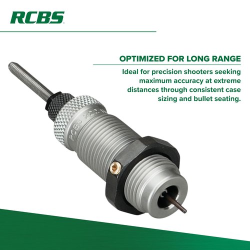 RCBS Full-Length Die Set .338 Lapua, Precision Reloading Die Set for Long-Range Shooting