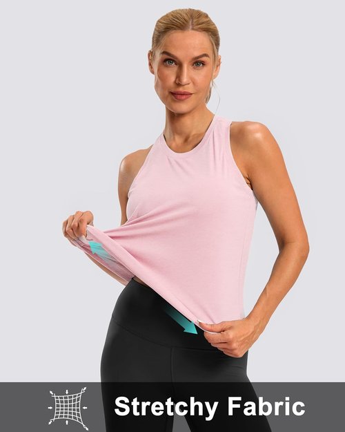 G Gradual Women's Racerback Yoga Tank Top - Loose Fit Athletic Shirt for Gym & Running, Sleeveless