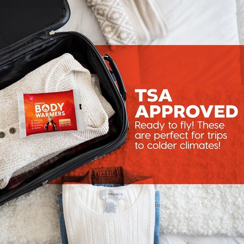 IRIS USA Hand Warmers, Jumbo or Large, 30/60 Individual Warmers, Regular/Adhesive Body Warmers Up to 18 Hours Disposable Handwarmers Bulk for Hot Hands Feet Chest Back Heat Pack, TSA-Approved, Outdoor