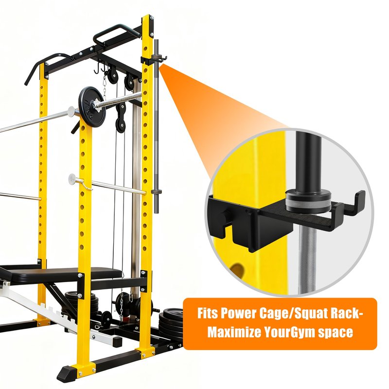 Olympic Barbell Holder for 3x3inch Power Racks (down)