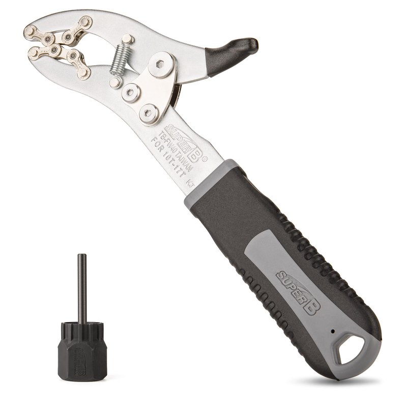 Super B Cassette Removal Tool Kit - Cassette Pliers & Lock Ring Tool for Shimano Hg Cassette/Freewheel Install Removal – for Road or Mountain Bikes Cassette Removal (TB-FW42)