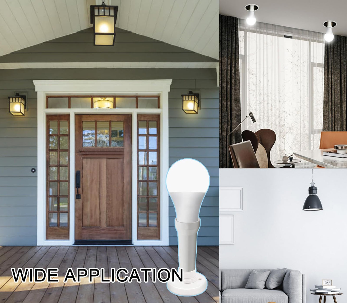 Light Socket Extender, E26/E27 Socket Extension Adapter, 5.31 inch Light Bulb Extension Socket, Light Bulb Socket Extender, Screw in Lamp Holder Adapter for Socket Fan Light(White 3Pack)