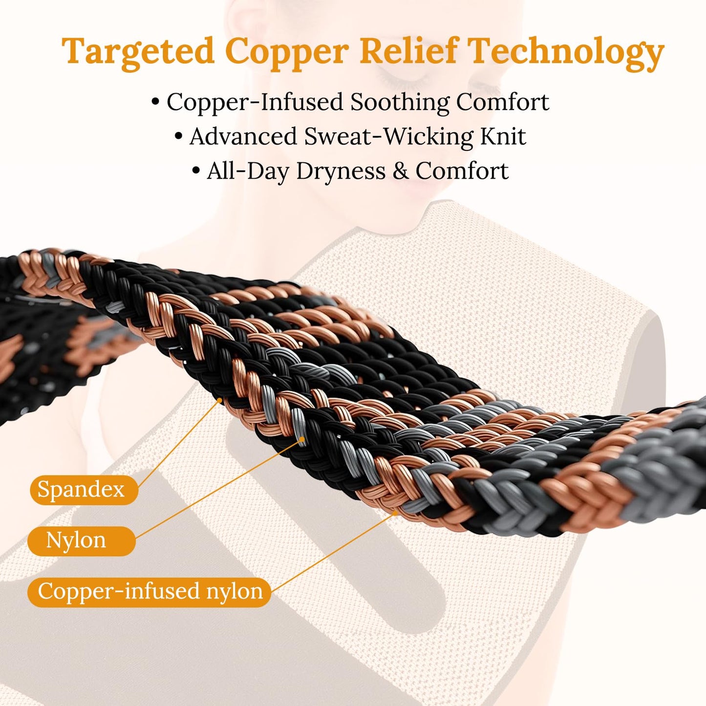JIUFENTIAN Copper Lower Back Brace with Removable Dual Spine Rods & Therapy Pocket-Ultra Breathable for lower back pain Relief & Work Support(X-Large)