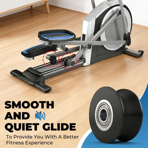 YIBEICO Upgraded Roller Wheel for 340773, Elliptical Roller Wheel for TreadLife for ProForm for NordicTrack, Quiet LongLasting Replacement Roller Wheel