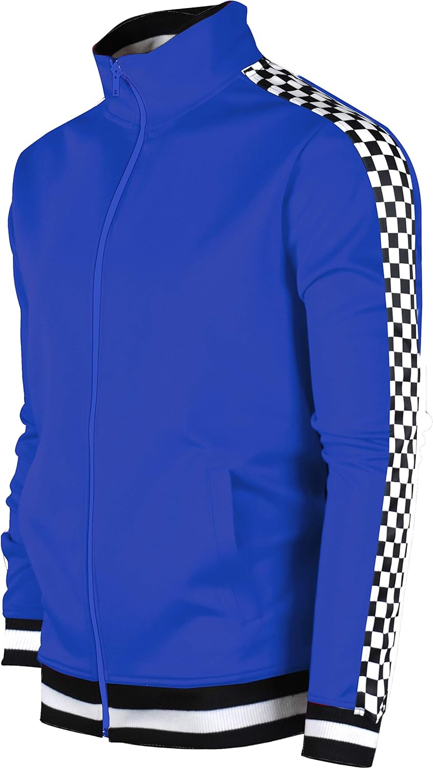 SCREENSHOT-TRACK Jacket | Men's Urban Hip Hop Slim Fit Sportswear with Side Taping