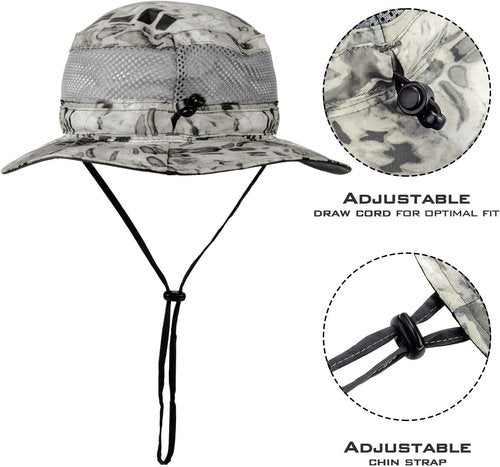 KastKing Sol Armis Boonie Hat - UPF 50 Sun Protection for Fishing, Beach & Hiking Activities