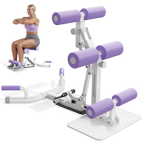 FEIERDUN Adjustable Deep Squat Machine - 7 Level Resistance Glute & Leg Trainer for Home, Multi-Functional Equipment for Women to Strengthen Core, Hips and Thighs