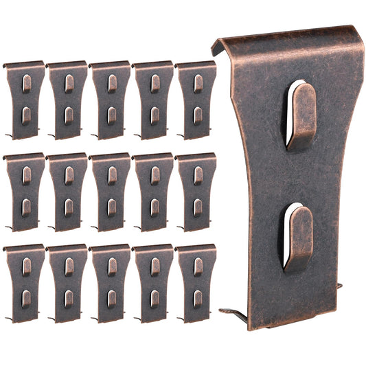 Brick Clips,16PCS Brick Hook Clips Hanging Outdoors for 2-1/4" to 2-3/8" High Bricks Heavy Duty Brick Hooks Hangers Wall Clips Hanging No Drill & Nails