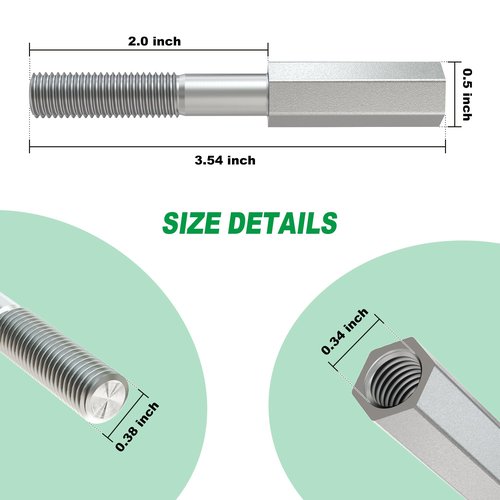 10L0L Golf Cart Shock Extension Rod Kit for EZGO TXT Club Car with Lifts Kit or Other Modifications to Raise The Body, OEM 70928-G01, 76418-G01, 70630-G01