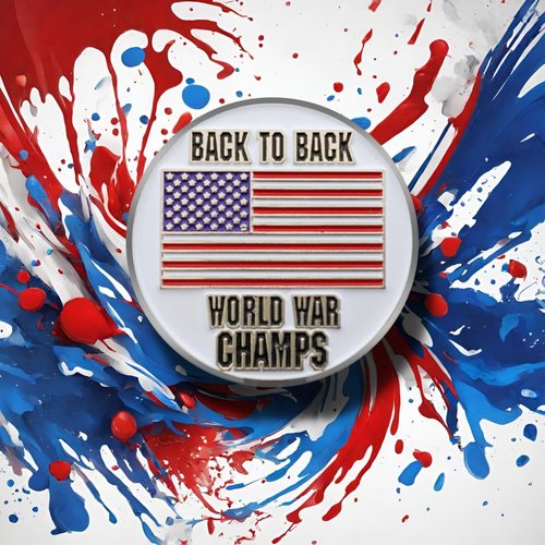 HODL 21 Back to Back World War Champs - Golf Ball Marker - Value Pack of 3 American Flag Golf Ball Markers - Magnetic Novelty America Golf Ball Markers - USA Golf Ball Markers - Lot of 3
