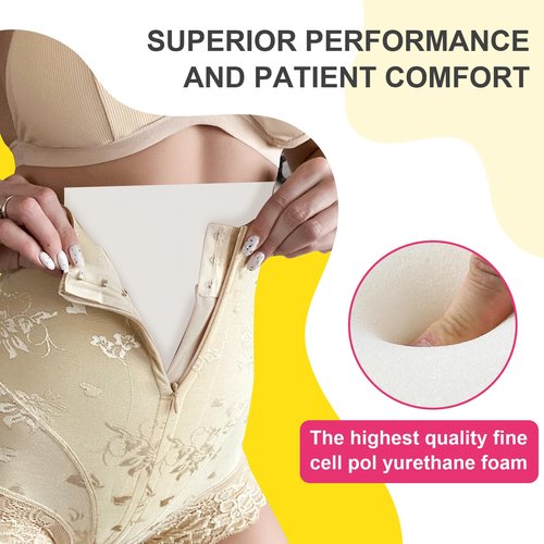 Ecmln 5 Pack Lipo Foam Pads - 8'' x 11'' Lipo Foam Board Lipo Foams Post Surgery for Liposuction Surgery Recovery, Using with Flattening Abdominal Compression Garments(0.5 Inch Thickness)