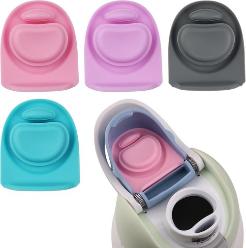 Joshey Rubber Seal Replacement Stoppers - 4 Pack Silicone Gaskets for Owala Freesip Bottles (Multi-Color)