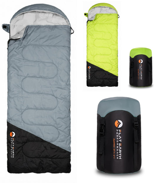 Expedition Backpacking Sleeping Bags for Adults, 32°F, Compression Sack