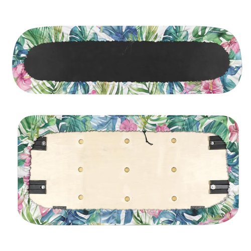 Yuyamidu Tropical Flowers Golf Cart Seat Covers Set of 2 Breathable Golf Blanket Protector Anti-Slip Front Seat Cushion Back Seat Universal Golf Accessories Suitable for EZGO Club Car