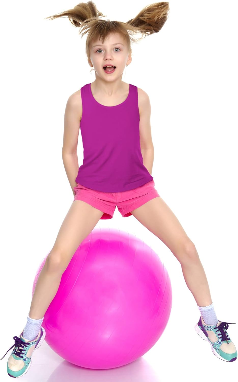 Boao Girls Dance Tank Top - Sleeveless Racerback Crop for Ballet & Gymnastics | Athletic Wear