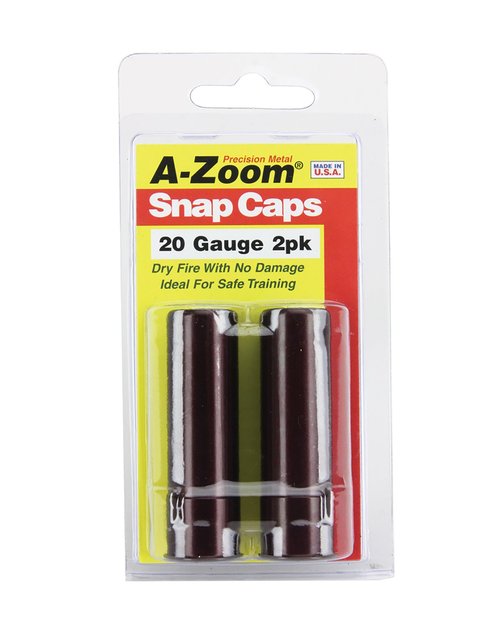 A-Zoom 20 Gauge Precision Snap Cap 2 Pack,Brown