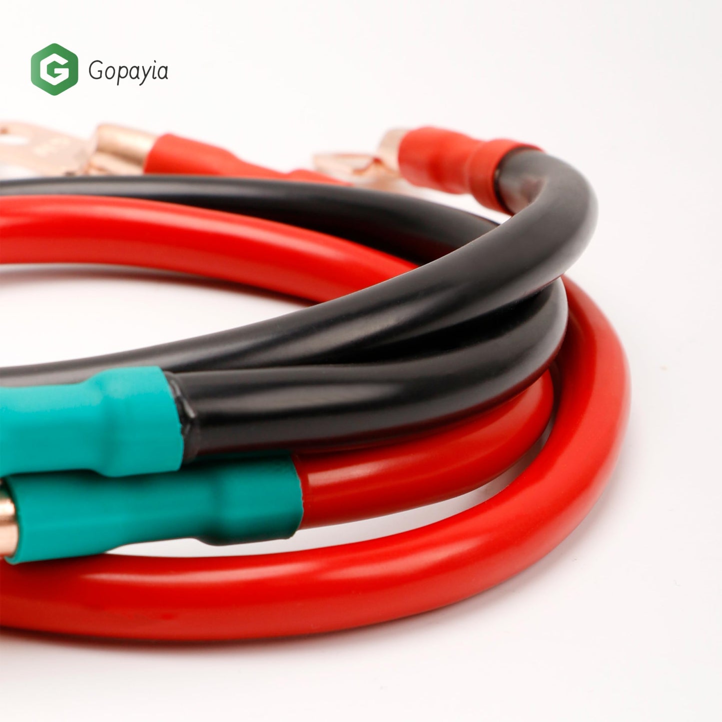 Gopayia Golf Cart Battery Cables 4 AWG 12in for EZGO TXT 1994-UP 36V/48V 4 Gauge Pure Copper Wire