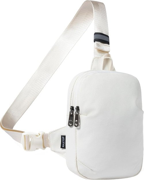 MAXTOP Small Sling Bag - Water Resistant Crossbody Chest Bag for Travel, Sports & Running