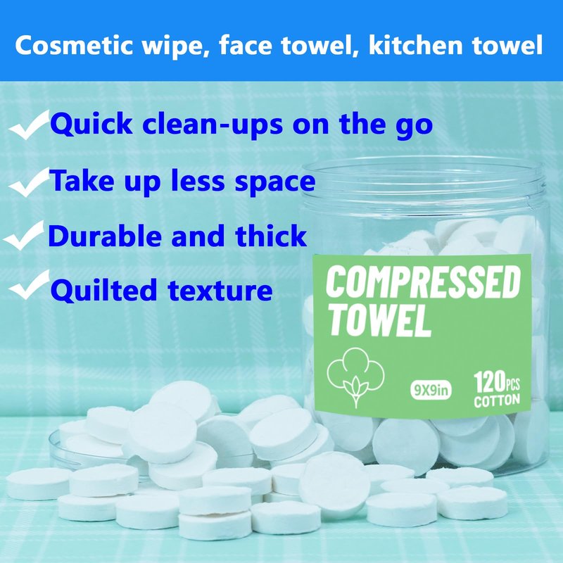 Disposable Face Towel, Compressed Towels, Coin Towels for Travel Camping Hiking, Magic Towel Portable Soft Tissue Wipes Hand Face Home Beauty (300 piece, 8×8inch)