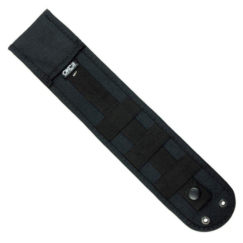 Ontario Knife Co. 8668 Rat-7 Fixed Blade Knife 7" Drop Point 1095 Black Carbon Steel Blade 5" Tan Micarta Handle for Outdoor, Tactical, Survival, Bushcraft, and EDC