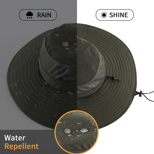 Home Prefer UPF50+ Men's Sun Hat - Wide Brim UV Protection for Fishing & Gardening | Foldable Design