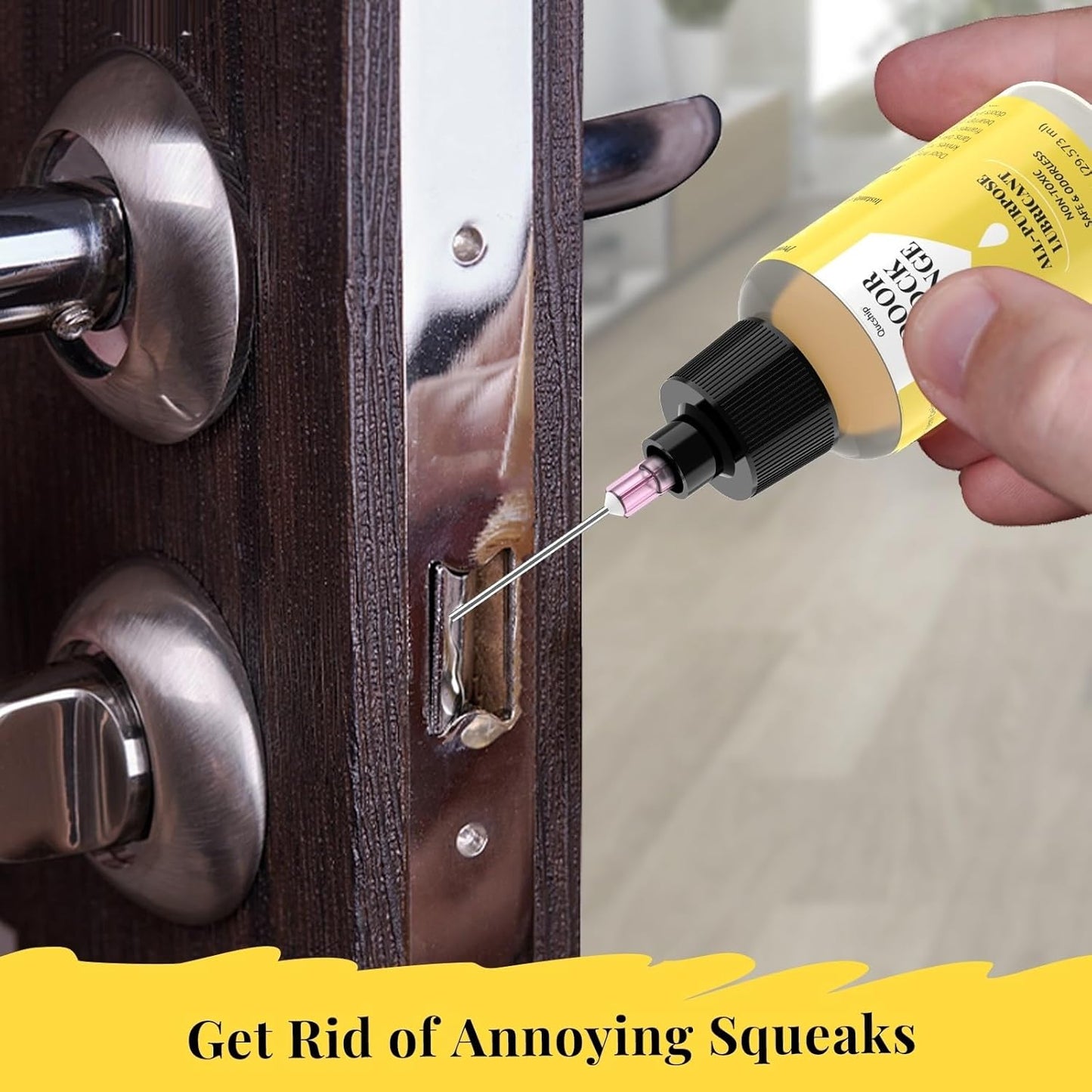 Qucship Door Hinge Lubricant - 1 oz Needle Oiler for Smooth Operation | Ideal for Locks & Tools