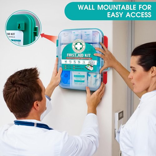 General Medi 420-Piece Professional First Aid Kit - Premium Medical Supplies for Home, Travel & Outdoor