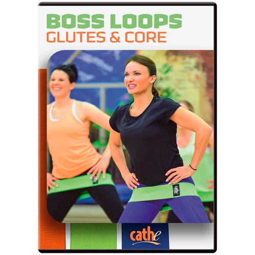 Cathe Boss Loops Booty Bands Set of 3 & Cathe Glutes & Core Workout DVD - Also Includes Cathe Travel Carry Case for Your Resistance Bands & DVD • Boss Loops are for Everybody • Take Them Anywhere