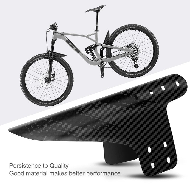 NICEDACK Bike Fender, 2PCS Adjustable MTB Mud Guard, Front and Rear Compatible Mudguards, Easy to Install, Fits 26", 27.5", 29" Fat Tire Bikes and All Disc Brake Bicycles (Black)