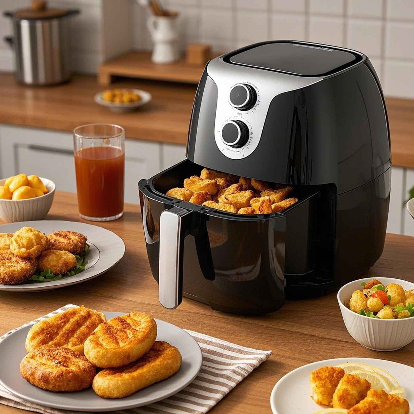 Air Fryer Liners Disposable,300Pcs LYHOLKEER 9inch Airfryer Liners for 5-8QT Air Fryer,Square Air Fryer Parchment Paper Liners for Ninja AF141,AF142,AF181,AF182,COSORI,Chefman,Instant Pot,Cuisinart