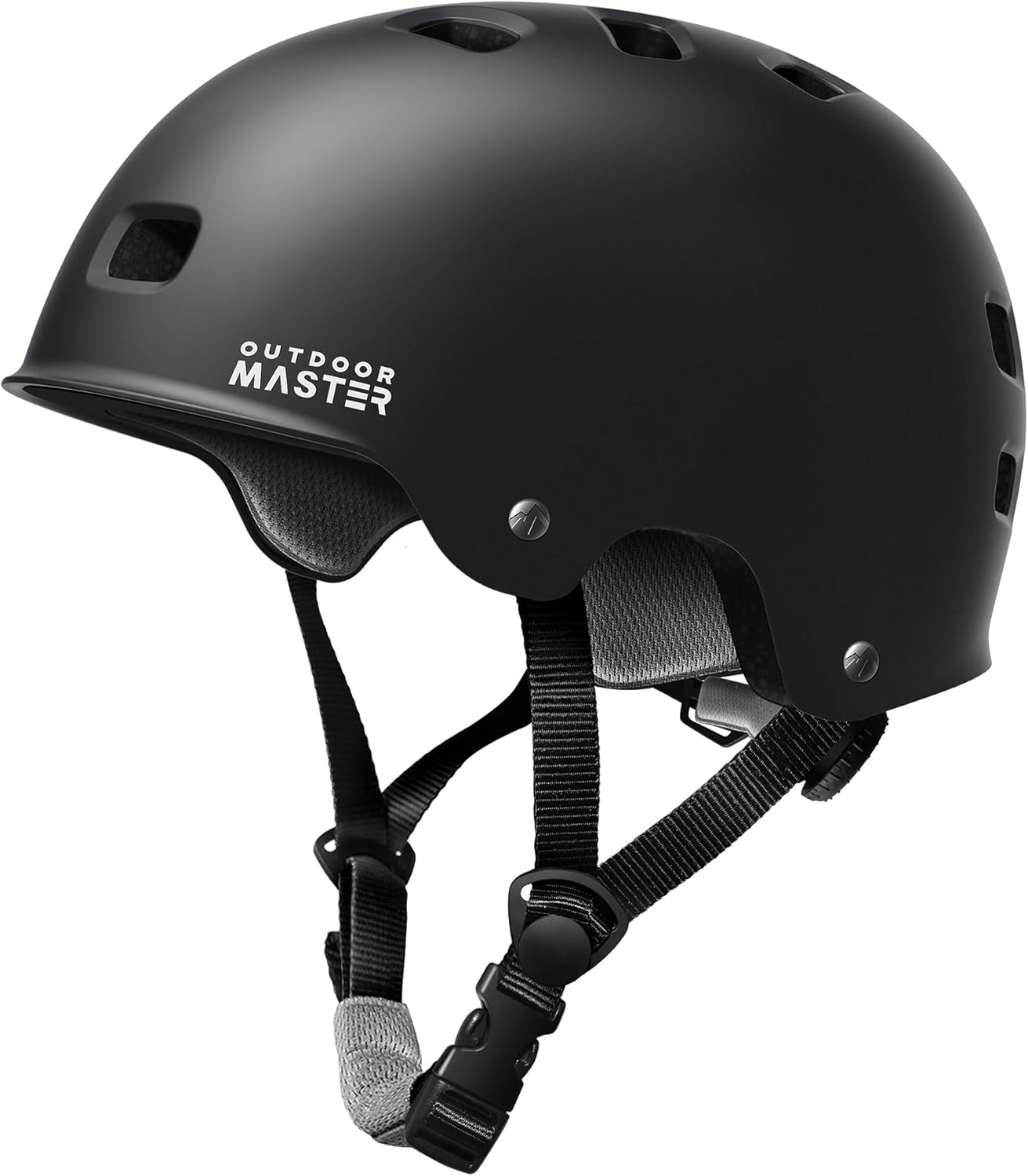 OutdoorMaster Skateboard Cycling Helmet - Multi-Sport Ventilation with Removable Liners for All Ages
