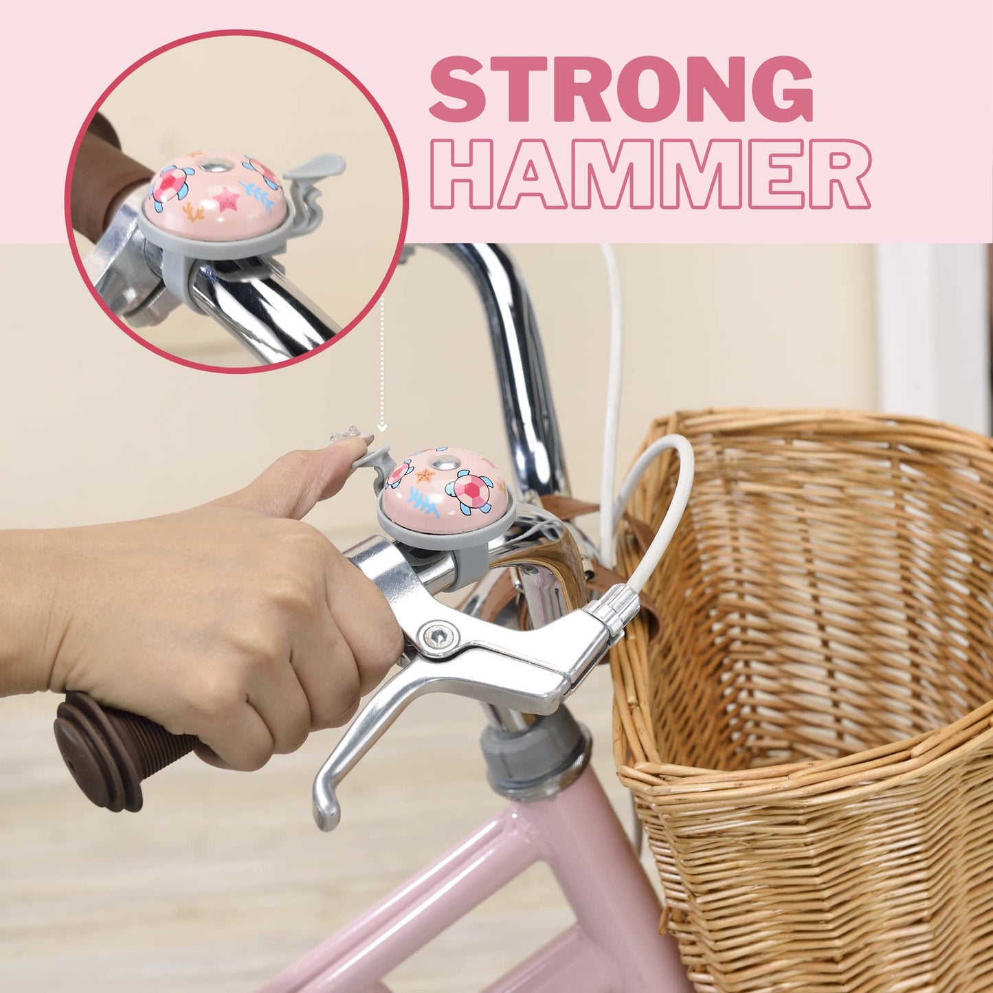N+1 Kids Bike Bell- Cute sea Animals Bicycle Bell, Cycling Bell for Girls and Boys with Loud, Clear Ring