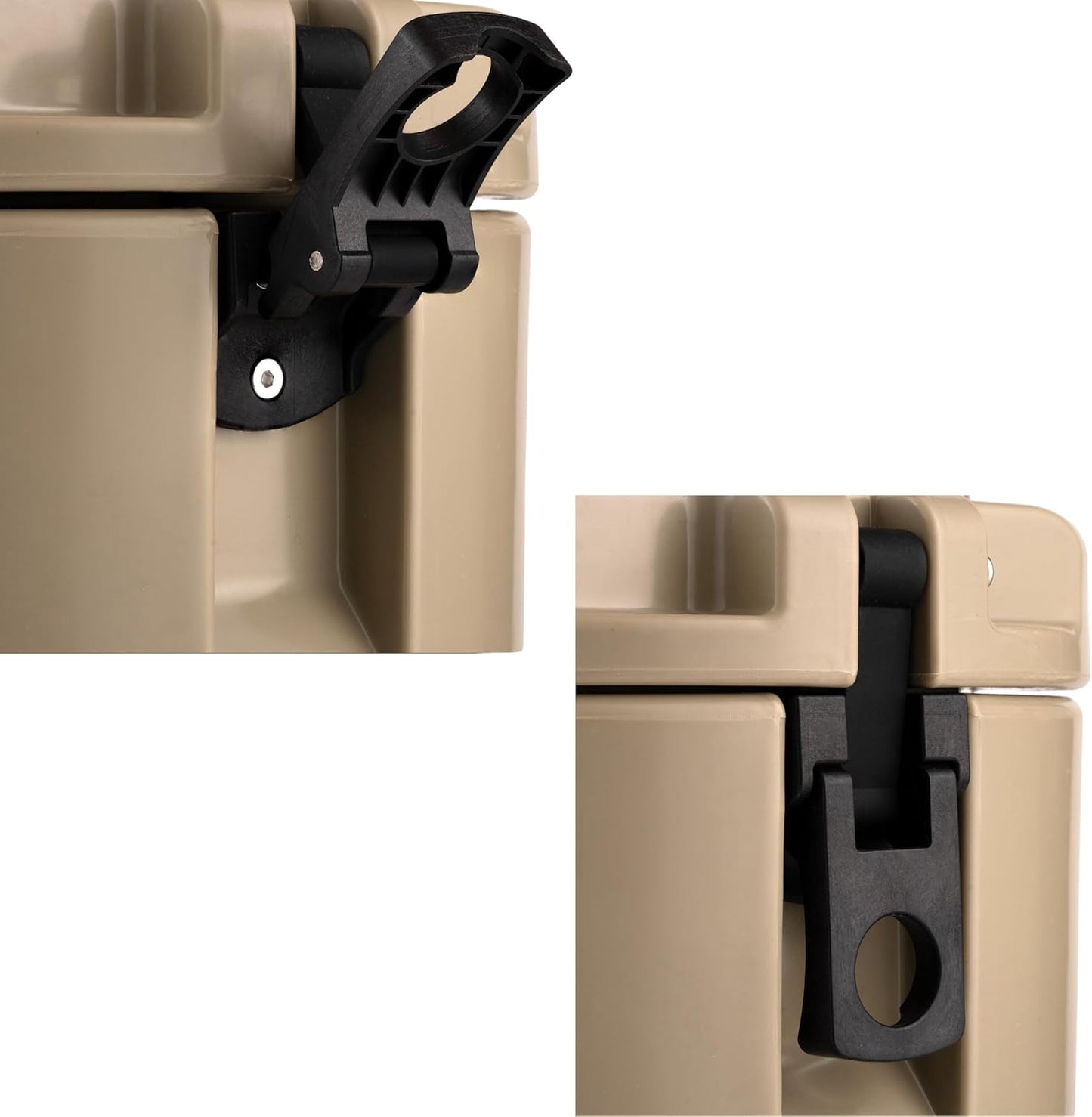 Skiennix Insulated Beverage Dispenser - 2 Gallon Hot Cocoa & Coffee Server - Portable for Camping & Events - Tan